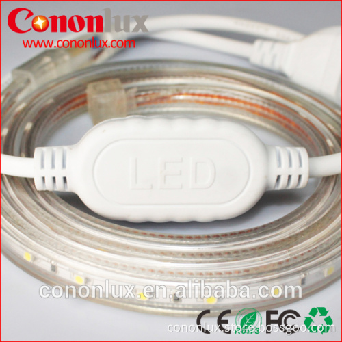 High voltage 220V LED strip SMD 3528 , IP65 outdoor lighting flexible for tree decorate